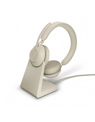 Jabra Evolve2 65 Stereo Stand Beige